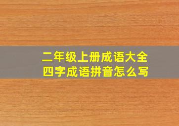 二年级上册成语大全 四字成语拼音怎么写